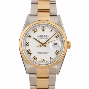 Rolex Datejust 36 16233 White Roman Dial