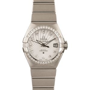 Ladies Omega Constellation Diamond Dial & Bezel