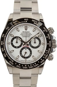 Rolex 1分钟极速赛车一分钟开奖记录168网 Daytona 40MM Stainless Steel Panda White Chromalight Dial, B&P (2021)