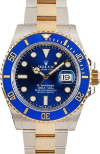 Rolex 1分钟极速赛车一分钟开奖记录168网 Submariner 41MM Steel & 18k Gold, Oyster Band Blue Ceramic Bezel, B&P (2022)