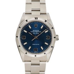 Rolex Air-King 14010 Blue Arabic
